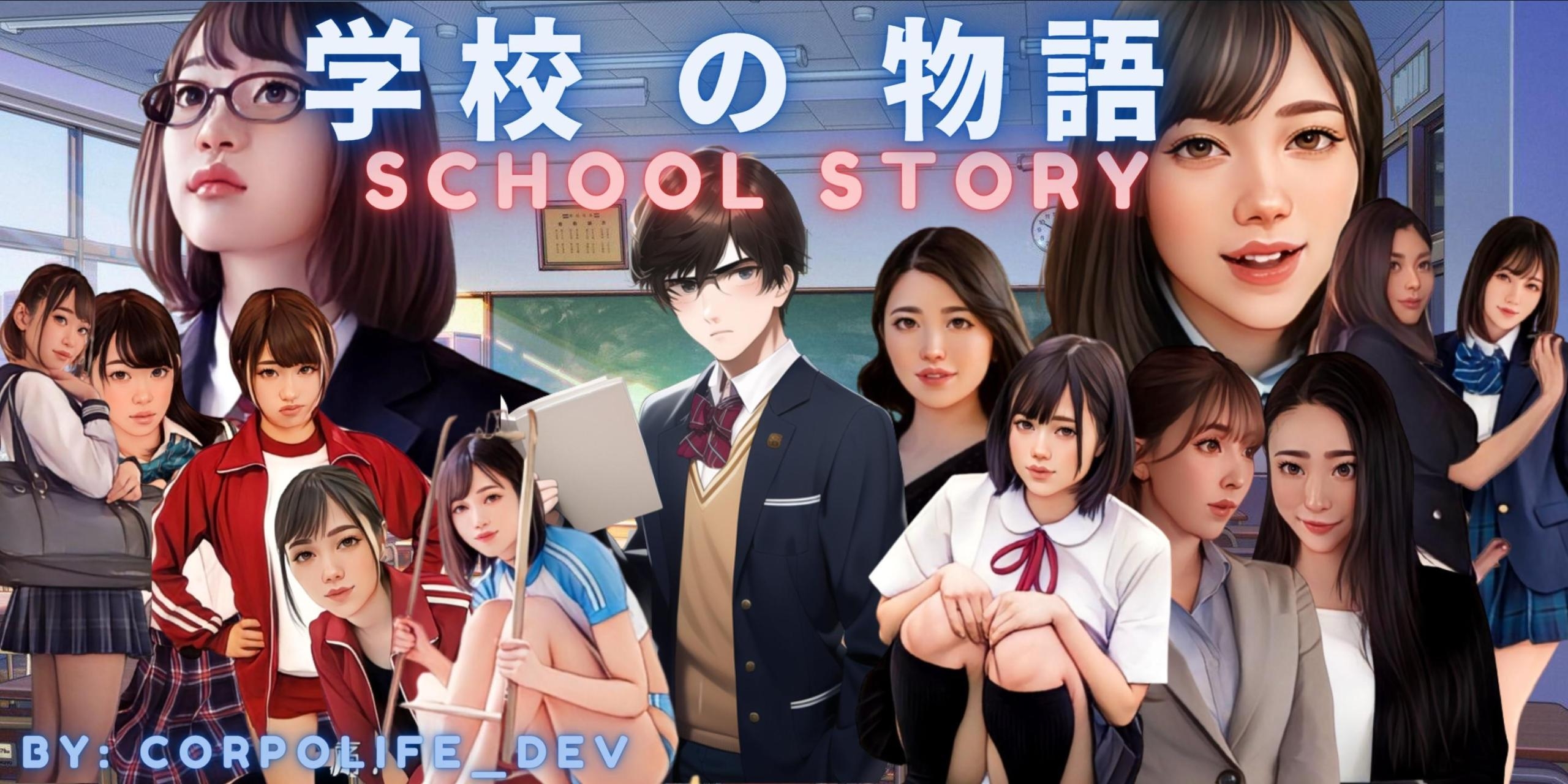 【欧美SLG/HTML/真人动态】学校物语 School Story V0.09 汉化版【生命体作者新作】【4.5G/OD】