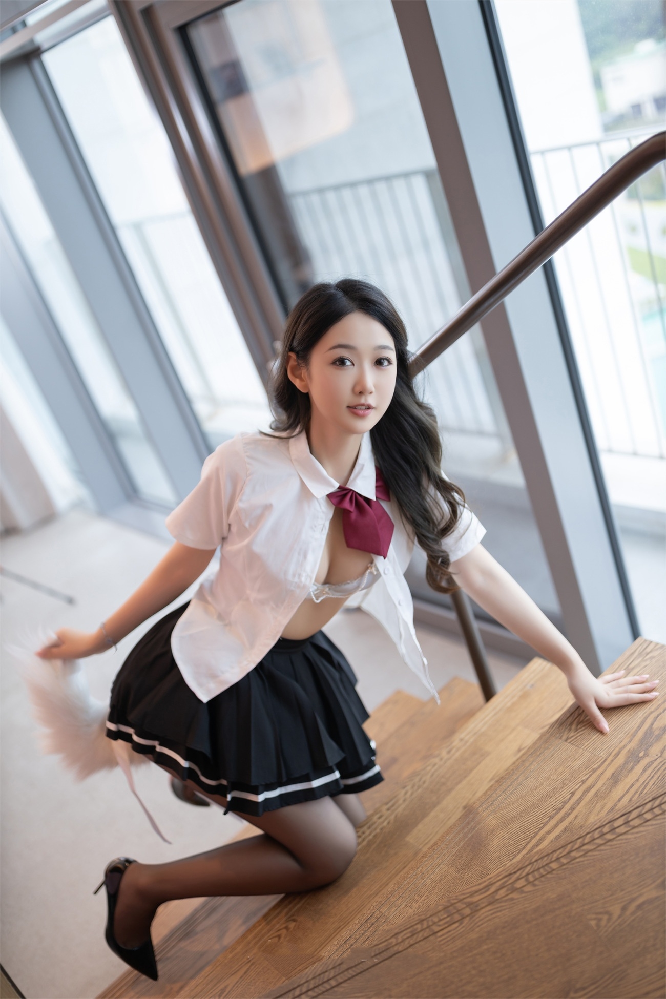 【独家破解资源】❤秀人网 唐安琪❤ 性感尾巴 开档珍珠内裤 创可贴逼 肛塞